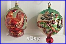 Rare Lot of 12 Christopher Radko Twelve Days of Christmas Ornaments