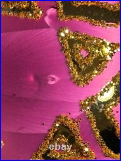 Rare Radko 20th Anniversary Tiffany Gem Pink Ornament