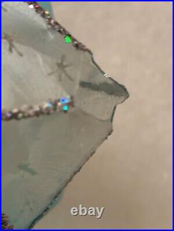 Rare Radko Ornament Satin Star (blue) 2001 see photos (damage)