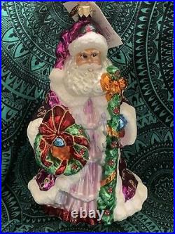 Rare Radko YORKSHIRE NICHOLAS SANTA Ornament 7.5 00-390-0 NWT