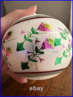 Rare Vintage Christopher Radko 4 Christmas Ball Ornament Hand painted