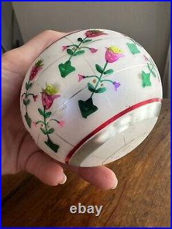 Rare Vintage Christopher Radko 4 Christmas Ball Ornament Hand painted