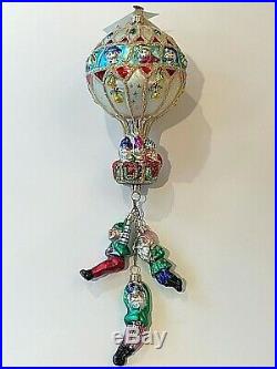 Retired 2001 Christopher Radko Hot Air Hunks Hot Air Balloon Ornament