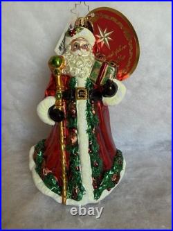 Retired 2015 Christopher Radko Forest Wanderer, hand-blown glass ornament (NWT)