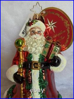 Retired 2015 Christopher Radko Forest Wanderer, hand-blown glass ornament (NWT)