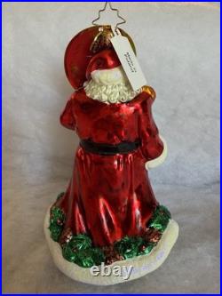 Retired 2015 Christopher Radko Forest Wanderer, hand-blown glass ornament (NWT)
