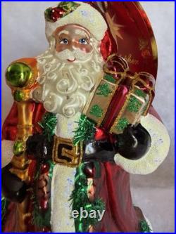 Retired 2015 Christopher Radko Forest Wanderer, hand-blown glass ornament (NWT)