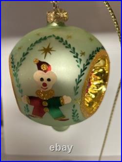 Retired Christopher Radko Favorites Ornament 15 Th Anniversary Tri Indent Clown