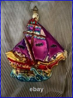 Retired Christopher Radko Ornament New withTAG Ghostly Galleon 1010201 (1123)