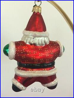 Retired Christopher Radko Santa Group of 5 1998 Christmas Ornaments (2)