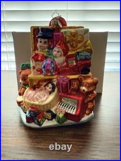 Retired LIMITED EDITION Christopher Radko The FAO Toybox Ornament