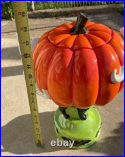 Retired S. E. Christopher Radko Shiny Brite Spooktacular Halloween Cookie Jar