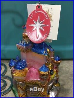 SIGNED 50th Anniversary Christopher Radko Sleeping Beauty Castle Ornament