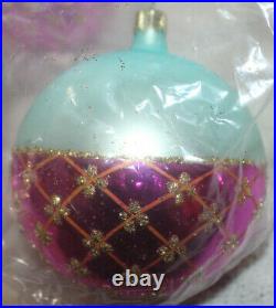 SIX Christopher Radko Christmas Ball Ornaments / Crown Jewels / Still Sealed NOS