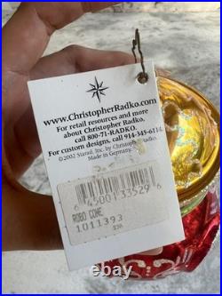SUPER RARE! Christopher Radko Fantasia Robocone Ornament