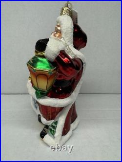 Scenic Surprise Santa 1015576 By Christopher Radko (rare)