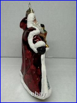 Scenic Surprise Santa 1015576 By Christopher Radko (rare)