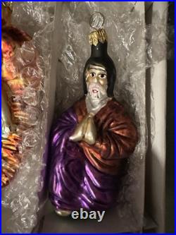 Set Of 3 Sets Christopher Radko Three Wise Men Holy Family Shepard Prayer Gloria