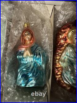 Set Of 3 Sets Christopher Radko Three Wise Men Holy Family Shepard Prayer Gloria