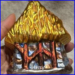 Set Of 6 Christopher Radko Glass Christmas Ornament MINT! Noah Nativity Stocking