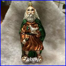Set Of 6 Christopher Radko Glass Christmas Ornament MINT! Noah Nativity Stocking