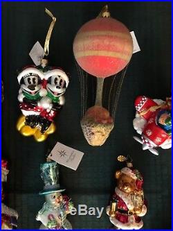 Set of 14 New Christopher Radko Vintage Christmas Ornaments Mickey Minnie Mouse