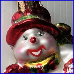 Set of 6 VTG Blown Glass Christopher Radko Christmas Ornaments with Tags Radko