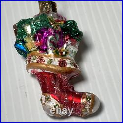 Set of 6 VTG Blown Glass Christopher Radko Christmas Ornaments with Tags Radko