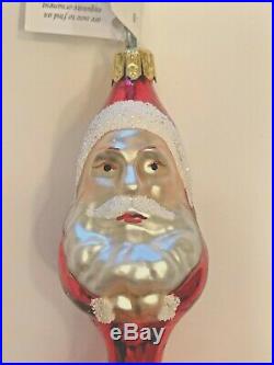 Signed And Very Rare Vintage Christopher Radko Santa Tree Ornament 93-320-0