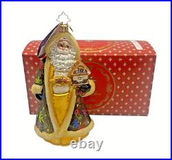 Signed! Radko Hill Country Heritage Santa Ornament, 2018, with Box & Tags MINT