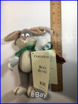 Steiff Bugs Bunny Limited Edition Ornament Bugs Bunnys Carrot New 1999