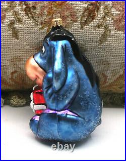 Super Cute! 1997 Disney Christopher Radko Eeyore Christmas Ornament 938/5000