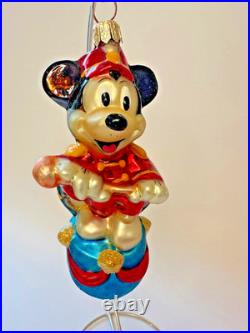 Sweet Christopher Radko Disney Mickey Mouse 70 Happy Years Set of 5 Ornaments
