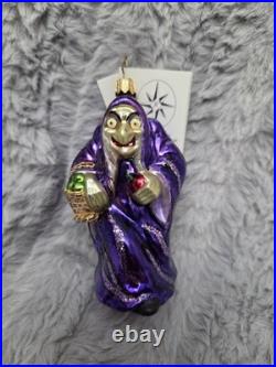 ULTRA RARE Christopher Radko Disney VILLAIN Snow White OLD HAG Petite Ornament
