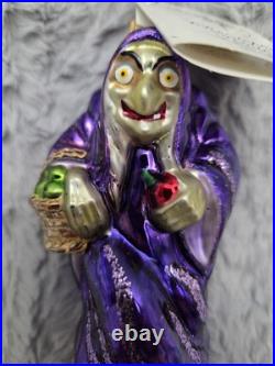 ULTRA RARE Christopher Radko Disney VILLAIN Snow White OLD HAG Petite Ornament
