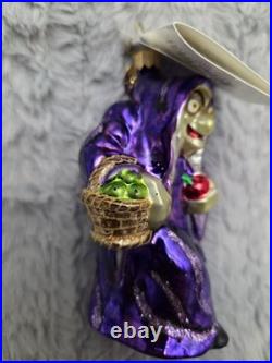 ULTRA RARE Christopher Radko Disney VILLAIN Snow White OLD HAG Petite Ornament