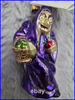 ULTRA RARE Christopher Radko Disney VILLAIN Snow White OLD HAG Petite Ornament