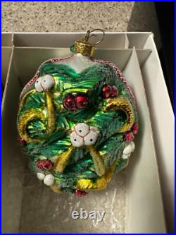 VARIANT Radko Five Gold Rings 12 Days of Christmas Ornament /10,000 1997