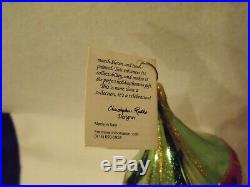 VERY RARE Christopher RADKO Penguins TUXEDO CAROUSEL Ornament Italy with Tag WOW