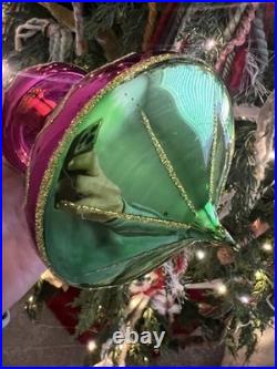 VERY RARE Christopher Radko Ornament Tuxedo Carousel Penguins Glass Christmas