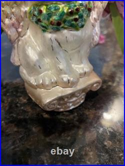 VERY RARE Vintage Christopher Radko Kitty Cloud Glass Christmas Ornament