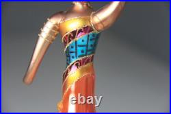 VTG 1999 Christopher Radko Moroccan Maiden Hand blown Glass Christmas Ornament