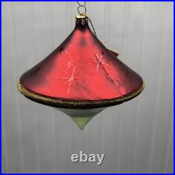 VTG Christopher Radko 1996 Starship Space Age Red/Green #31