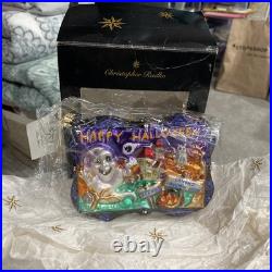 VTG Christopher Radko Haunted Greeting Postcard Ornament 4x5 MIB Rare Halloween