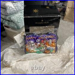 VTG Christopher Radko Haunted Greeting Postcard Ornament 4x5 MIB Rare Halloween
