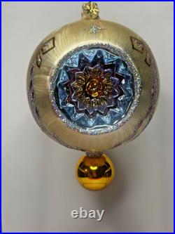 VTG Christopher Radko ICE BALL BEAUTY Reflector Drop Ornament 02-0440-0 Rare