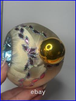 VTG Christopher Radko ICE BALL BEAUTY Reflector Drop Ornament 02-0440-0 Rare