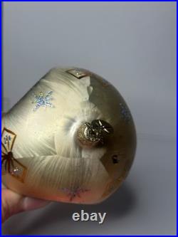 VTG Christopher Radko ICE BALL BEAUTY Reflector Drop Ornament 02-0440-0 Rare