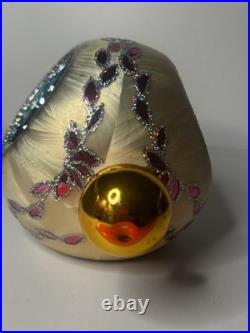 VTG Christopher Radko ICE BALL BEAUTY Reflector Drop Ornament 02-0440-0 Rare