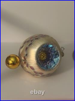 VTG Christopher Radko ICE BALL BEAUTY Reflector Drop Ornament 02-0440-0 Rare